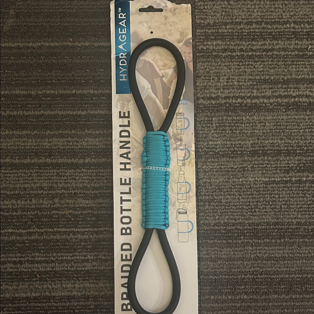 HydraGear Black and Blue Braided Bottle Handle